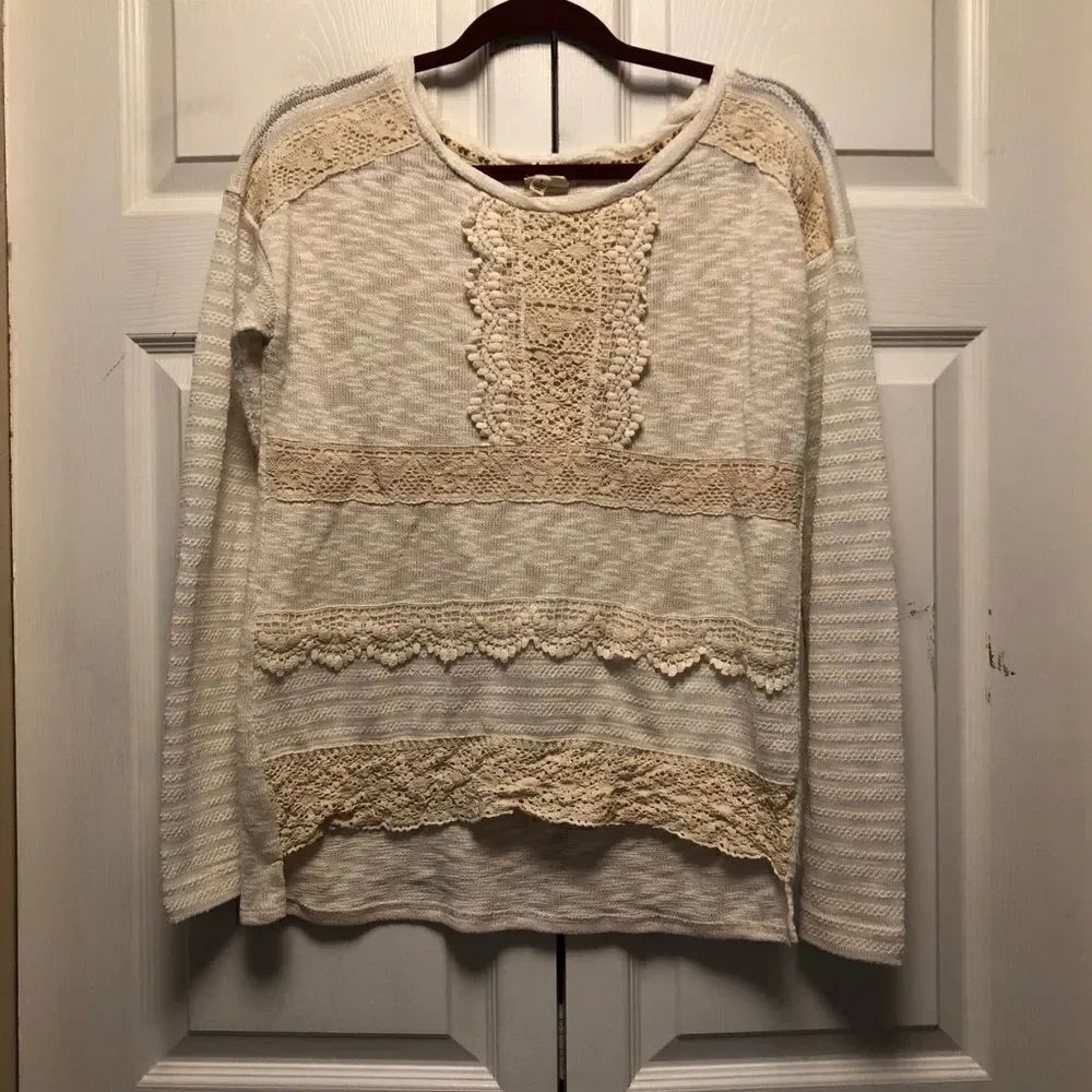 One September Heirloom Crochet Sweater